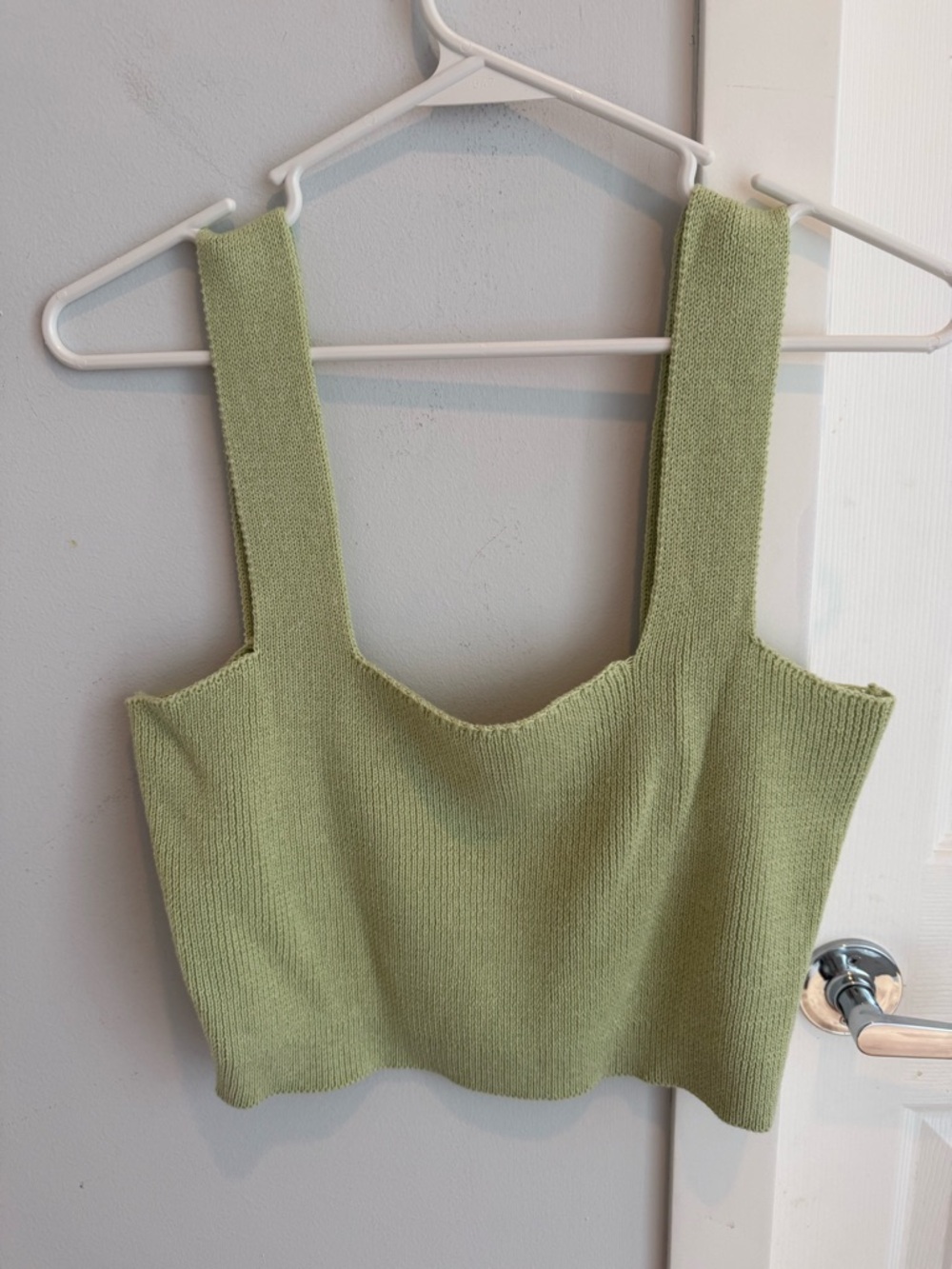 Solai The Label Knit Crop Tank, size L